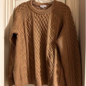 JCrew Cotton Cable-Knit Sweater